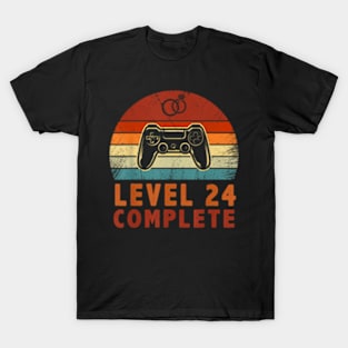 Level 24 Complete Video  24th Wedding T-Shirt